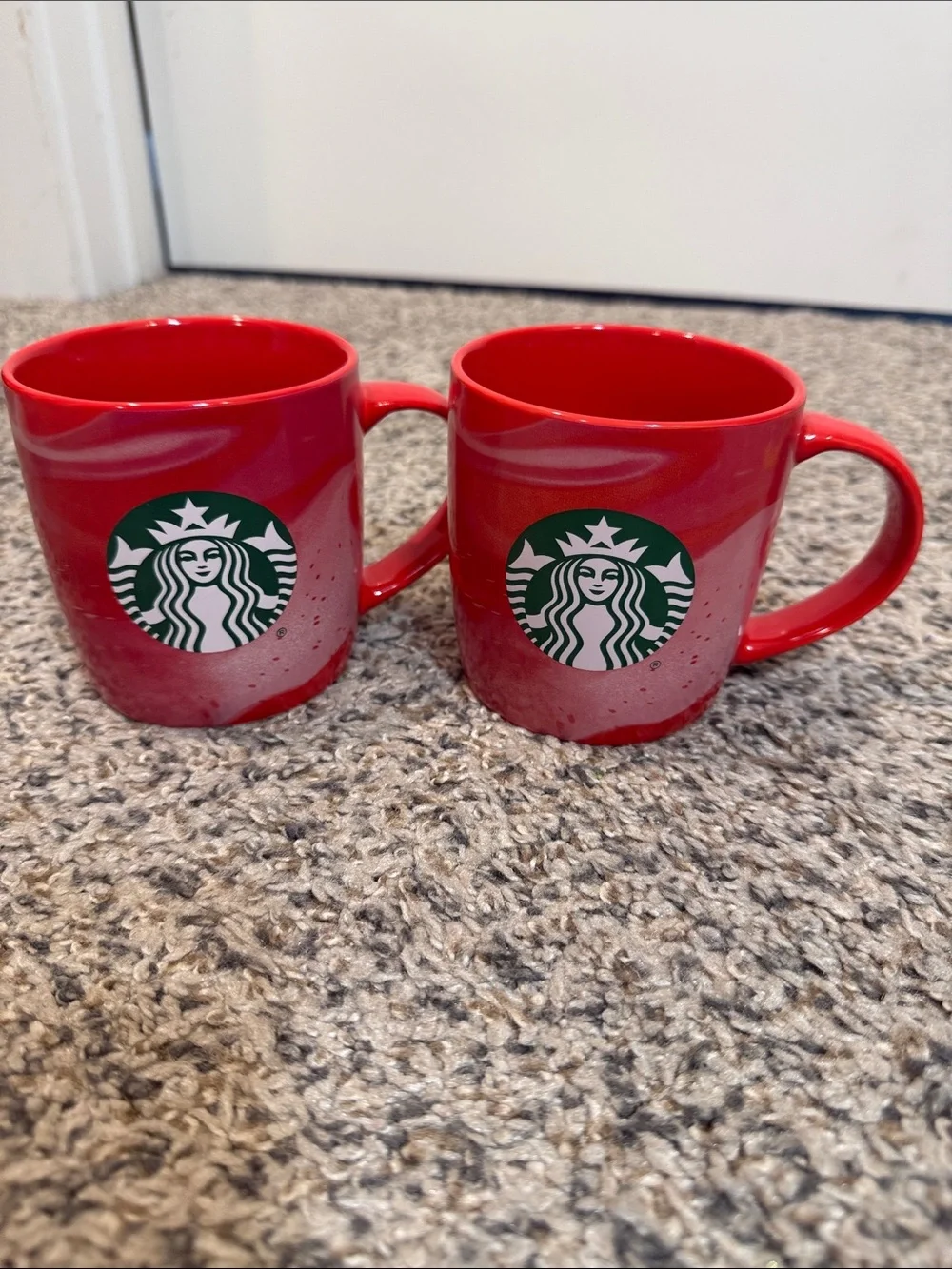 Set of Starbucks Christmas 2024 Swirl Red Coffee / Tea / Mug / Cup / 11 Fl oz